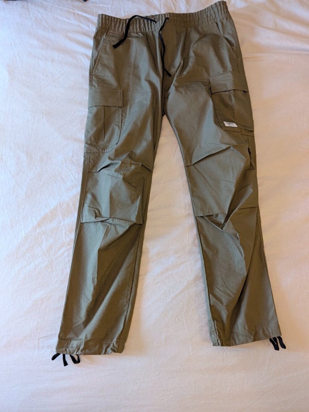HUGO Blue Gadic242 Relaxed Cargo Trousers Green - XL